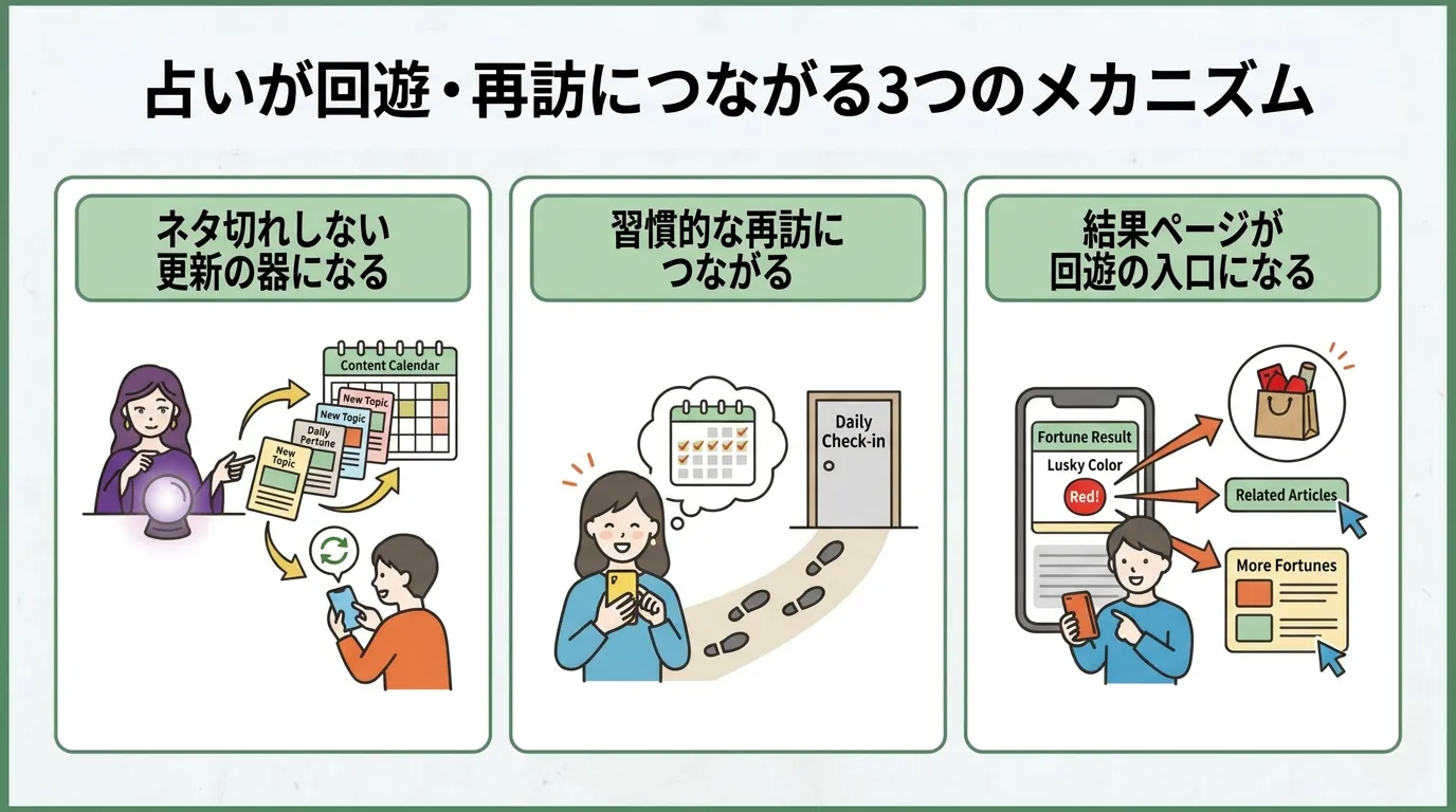 占い×Webサイトの回遊／オウンドメディア活用